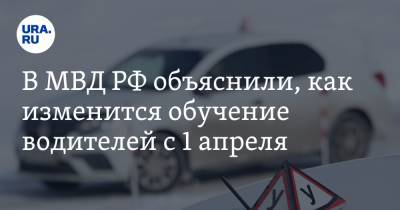 В МВД РФ объяснили, как изменится обучение водителей с 1 апреля - ura.news