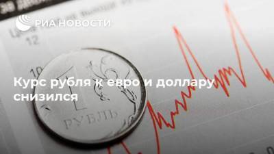 Курс рубля к евро и доллару снизился - smartmoney.one