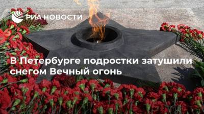 В Петербурге подростки затушили снегом Вечный огонь - ria.ru - Ленинградская обл. - Санкт-Петербург