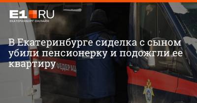 Артем Устюжанин - В Екатеринбурге сиделка с сыном убили пенсионерку и подожгли ее квартиру - e1.ru - Екатеринбург