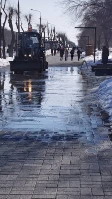 Власти Магнитогорска объяснили, почему затопило бульвар «Огни Магнитки» - znak.com - Магнитогорск