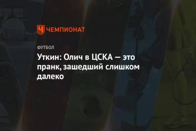 Василий Уткин - Ивица Олич - Уткин: Олич в ЦСКА — это пранк, зашедший слишком далеко - championat.com