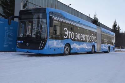 КАМАЗ выпустил первый электробус-гармошку - autostat.ru - Москва - Камаз