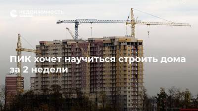 Сергей Гордеев - ПИК хочет научиться строить дома за 2 недели - realty.ria.ru - Москва - Строительство
