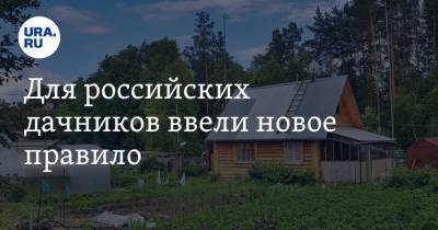 Андрей Туманов - Для российских дачников ввели новое правило - ura.news