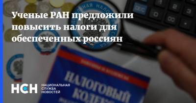Ученые РАН предложили повысить налоги для обеспеченных россиян - nsn.fm - Россия