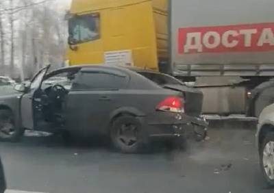 Московское шоссе встало в пробку из-за массового ДТП - ya62.ru - Москва - Рязань