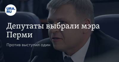 Алексей Демкин - Депутаты выбрали мэра Перми. Против выступил один - ura.news - Пермь