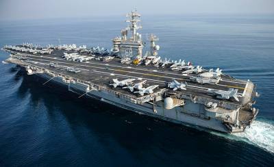 В Сети показали экстремальный дрейф американского атомного авианосца USS Nimitz - actualnews.org