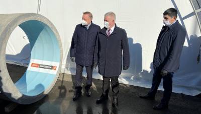 Александр Беглов - В Петербурге завершили первый этап строительства коллектора на Охте - dp.ru - Санкт-Петербург