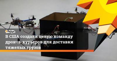 В США создали целую команду дронов-курьеров для доставки тяжелых грузов - ridus.ru - шт. Джорджия