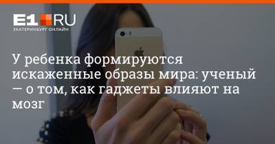 Сергей Киселев - Артем Устюжанин - У ребенка формируются искаженные образы мира: ученый — о том, как гаджеты влияют на мозг - e1.ru - Екатеринбург - Уральск