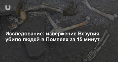 Ученые: извержение Везувия убило людей в Помпеях за 15 минут - news.tut.by