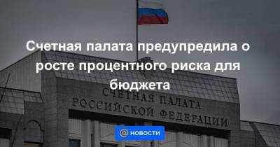 Счетная палата предупредила о росте процентного риска для бюджета - smartmoney.one