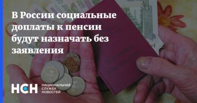 В России социальные доплаты к пенсии будут назначать без заявления - nsn.fm