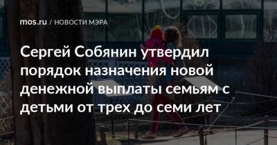 Сергей Собянин - Сергей Собянин утвердил порядок назначения новой денежной выплаты семьям с детьми от трех до семи лет - mos.ru - Москва
