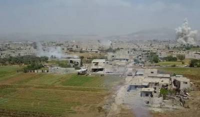 Протурецкие боевики наносят артиллерийские удары по позициям сирийской армии в Серакибе - topwar.ru - Сирия - Серакиб