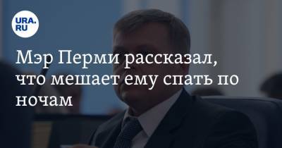 Алексей Демкин - Мэр Перми рассказал, что мешает ему спать по ночам. Видео - ura.news - Пермь