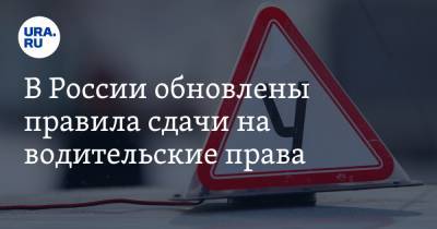Владимир Колокольцев - В России обновлены правила сдачи на водительские права - ura.news