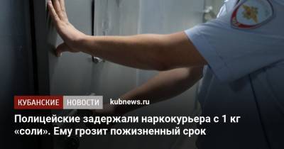 Полицейские задержали наркокурьера с 1 кг «соли». Ему грозит пожизненный срок - kubnews.ru - Краснодарский край - Новороссийск