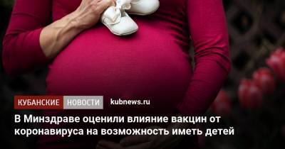 В Минздраве оценили влияние вакцин от коронавируса на возможность иметь детей - kubnews.ru