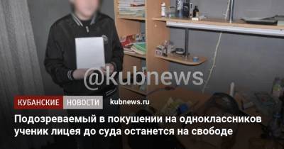 Подозреваемый в покушении на одноклассников ученик лицея до суда останется на свободе - kubnews.ru - Сочи - Краснодарский край