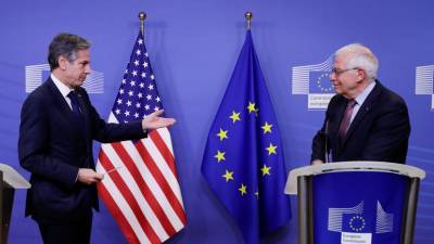 Жозеп Боррель - Энтони Блинкеный - США и ЕС договорились запустить диалог по Китаю - russian.rt.com - КНДР - Иран - Брюссель - Ляйен