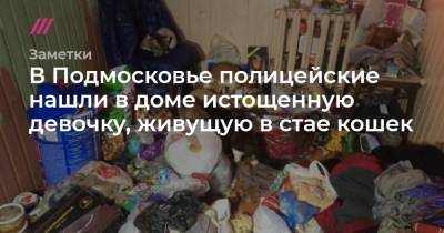 В Подмосковье полицейские нашли в доме истощенную девочку, живущую в стае кошек - tvrain.ru - Московская обл.