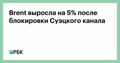 Brent выросла на 5% после блокировки Суэцкого канала - smartmoney.one - Лондон