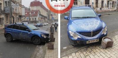 Улица в центре Киева перекрыта уже несколько дней из-за "героя парковки" - news.bigmir.net - Киев