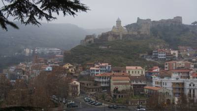 Каха Каладзе - На одном из склонов горы на окраине Тбилиси образовались огромные трещины - mir24.tv - Грузия - Тбилиси