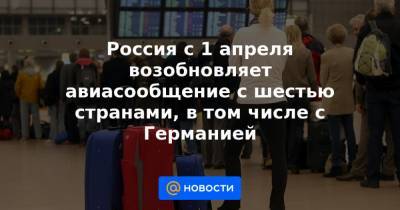 Россия c 1 апреля возобновляет авиасообщение с шестью странами, в том числе с Германией - news.mail.ru - Москва - Сирия - Санкт-Петербург - Узбекистан - Египет - Воронеж - Берлин - Венесуэла - Таджикистан - Куба - Волгоград - Эмираты - Азербайджан - Белгород - Калуга - Шри Ланка