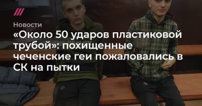 «Около 50 ударов пластиковой трубой»: похищенные чеченские геи пожаловались в СК на пытки - tvrain.ru - Нижний Новгород - респ. Чечня