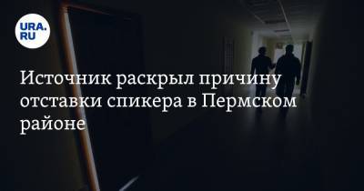 Источник раскрыл причину отставки спикера в Пермском районе - ura.news - район Пермский