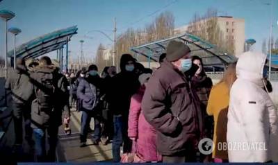 В Киеве очередь на трамвай растянулась на 100 метров: красноречивое видео - 24tv.ua - Киев - район Святошинский