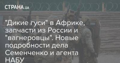 Семен Семенченко - Евгений Шевченко - "Дикие гуси" в Африке, запчасти из России и "вагнеровцы". Новые подробности дела Семенченко и агента НАБУ - strana.ua