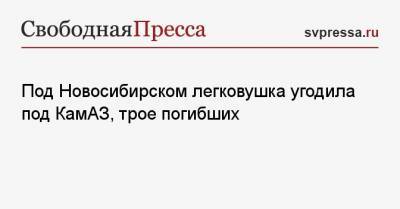 Под Новосибирском легковушка угодила под КамАЗ, трое погибших - svpressa.ru - Новосибирск - Самара - Омск - Новосибирская обл. - Ярославль - Курск