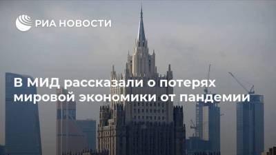 Сергей Вершинин - В МИД рассказали о потерях мировой экономики от пандемии - smartmoney.one
