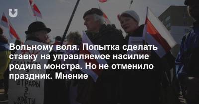 Вольному воля. Попытка сделать ставку на управляемое насилие родила монстра. Но не отменило праздник. Мнение - news.tut.by