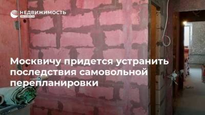 Москвичу придется устранить последствия самовольной перепланировки - realty.ria.ru - Москва