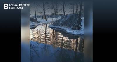 В Казани затопило двор - realnoevremya.ru - респ. Татарстан - Казань