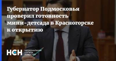 Андрей Воробьев - Губернатор Подмосковья проверил готовность мини-детсада в Красногорске к открытию - nsn.fm - Московская обл. - Подольск - Красногорск - Ленинск