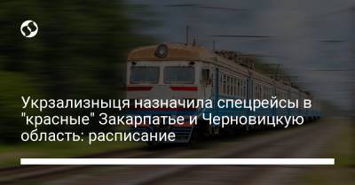 Владислав Криклий - Укрзализныця назначила спецрейсы в "красные" Закарпатье и Черновицкую область: расписание - liga.net - Украина - Киев - Одесса - Черновицкая обл. - Закарпатская обл. - Ужгород - Черновцы