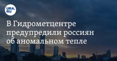 Роман Вильфанд - В Гидрометцентре предупредили россиян об аномальном тепле - ura.news - Москва - Иркутская обл. - ЦФО - Хабаровский край - Якутск