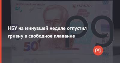 НБУ на минувшей неделе отпустил гривну в свободное плавание - thepage.ua
