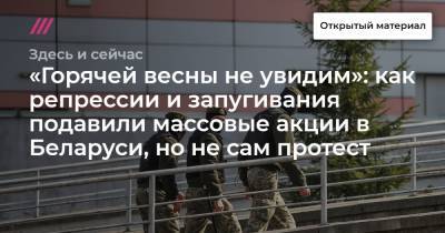 «Горячей весны не увидим»: как репрессии и запугивания подавили массовые акции в Беларуси, но не сам протест - tvrain.ru - Минск