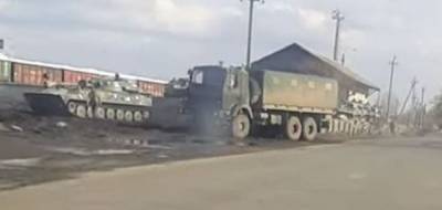 К линии фронта в Донбассе направлен состав боевой техники ВСУ - anna-news.info - Киев - ДНР - ЛНР - Донбасс