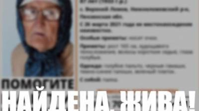Пенсионерку из Верхнего Ломова нашли живой - penzainform.ru - Пенза
