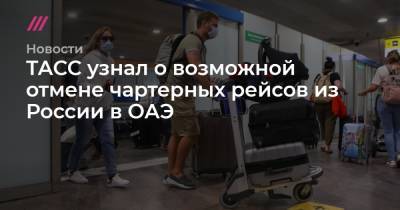 ТАСС узнал о возможной отмене чартерных рейсов из России в ОАЭ - tvrain.ru - Москва - Эмираты