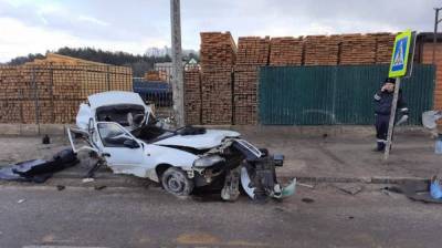 Воронежец назвал версию аварии, при которой легковушку «намотало» на столб - vestivrn.ru - Воронеж